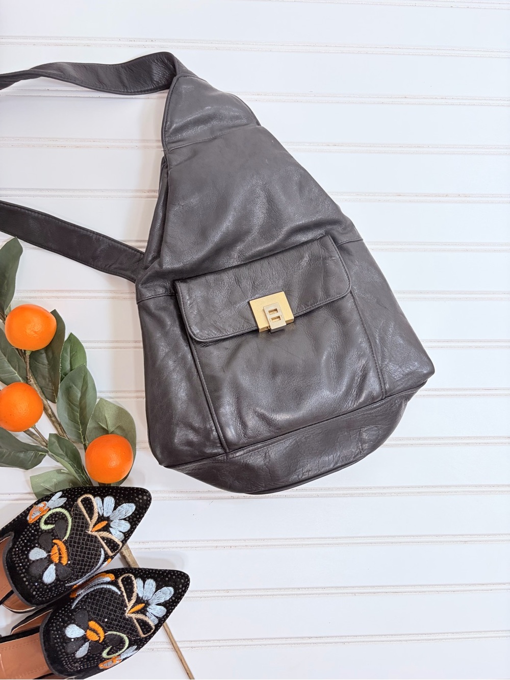 Vintage Perlina New York Sling Backpack